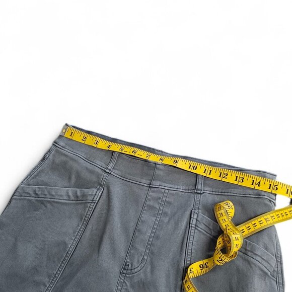 SPANX Womens Stretch Twill Straight Leg Pants, Hazy Blue Gray, Shaping, Size L - Picture 4 of 9